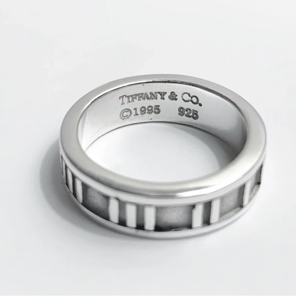 Tiffany & Company Atlas Band-Sterling Silver-Roman Numeral Band